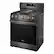 Alt View 1. LG - 6.3 Cu. Ft. Freestanding Gas True Convection Smart Range with EasyClean, Air Fry and Premium Handle - Black Stainless Steel.