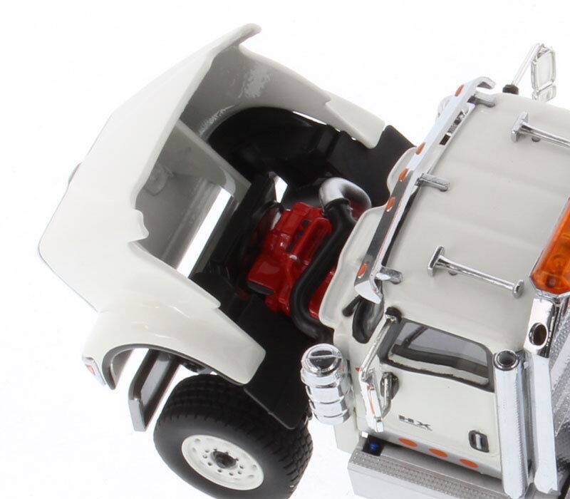 Angle. Diecast Masters - International HX520 Day Cab Tandem Tractor White 1/50 Diecast Model by Diecast Masters - White .