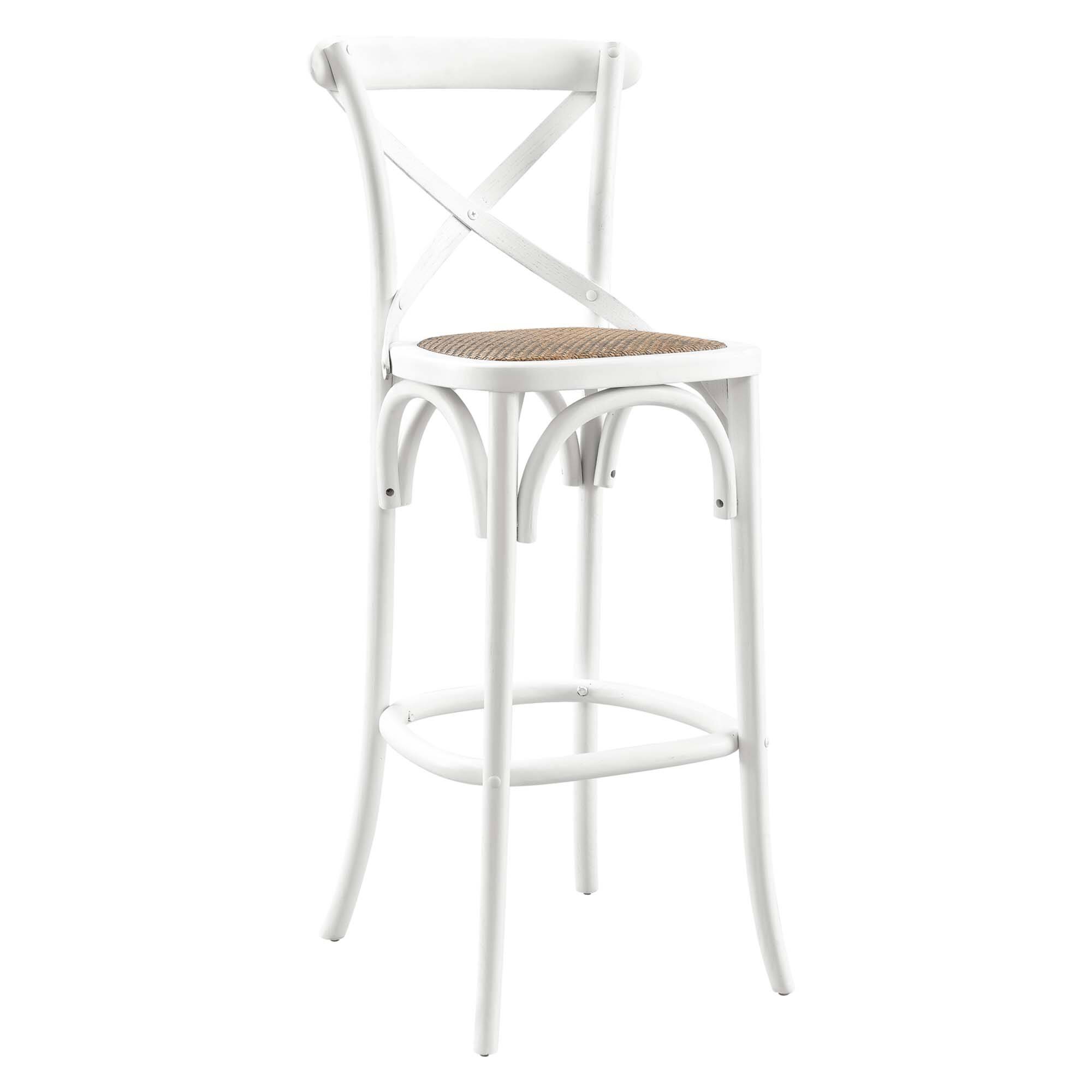 Gear Bar Stool by Modway - White