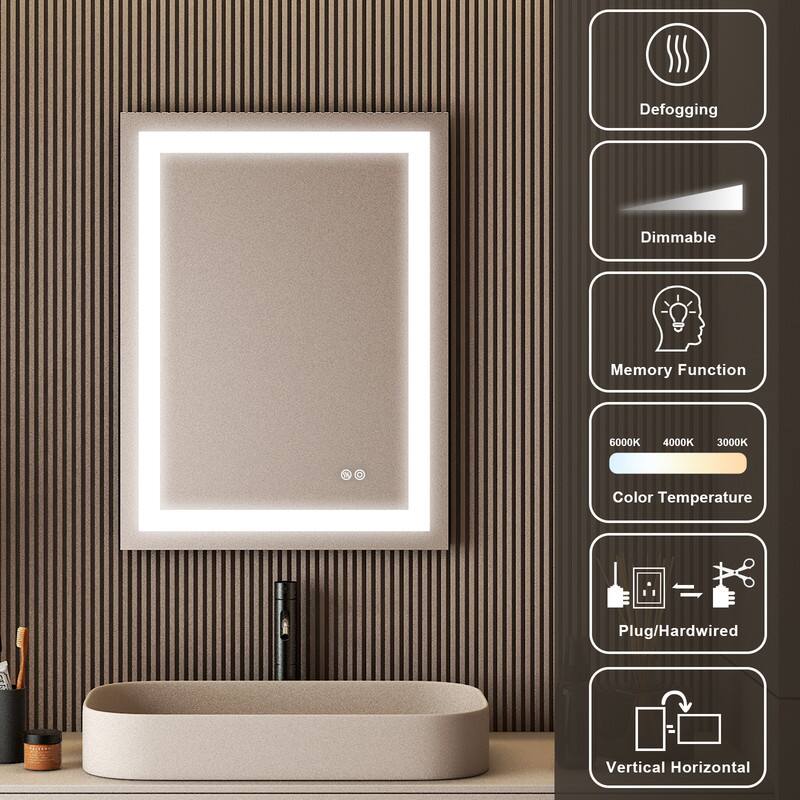 Defogging  
Dimmable  
Memory Function  
6000K 4000K 3000K  
Color Temperature  
Plug/Hardwired  
Vertical Horizontal