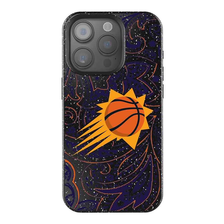 Keyscaper NBA Phoenix Suns Paisley Bling iPhone Case 14 Plus Black ...