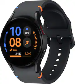 Samsung - Galaxy Watch FE Aluminum Smartwatch 40mm LTE - Black - (2024)