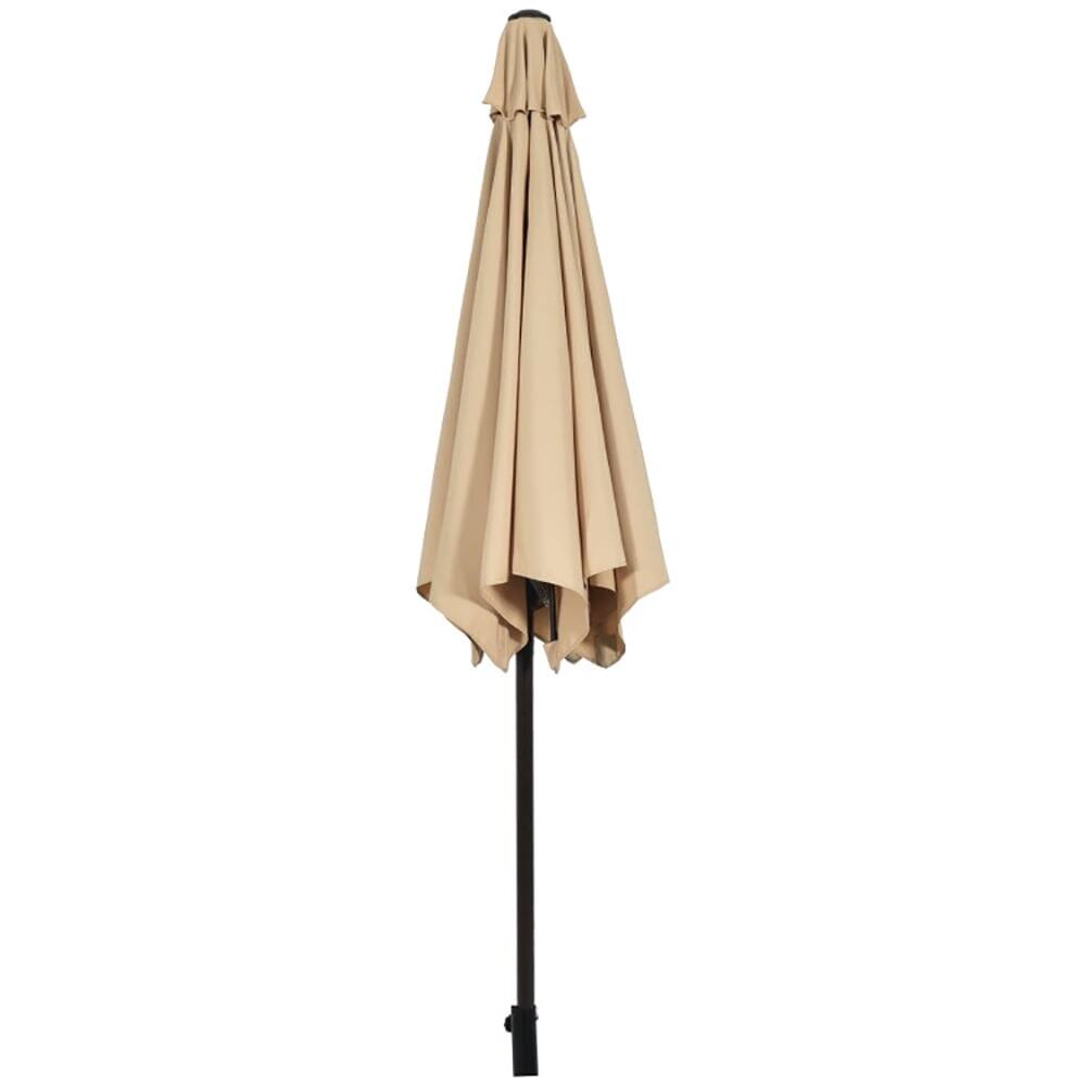 Alt View 1. Kadyn - 10 Feet Outdoor Patio Umbrella with Tilt Adjustment and Crank beige Outdoor Table Umbrella Yard Umbrella Outdoor Patio U - Beige.