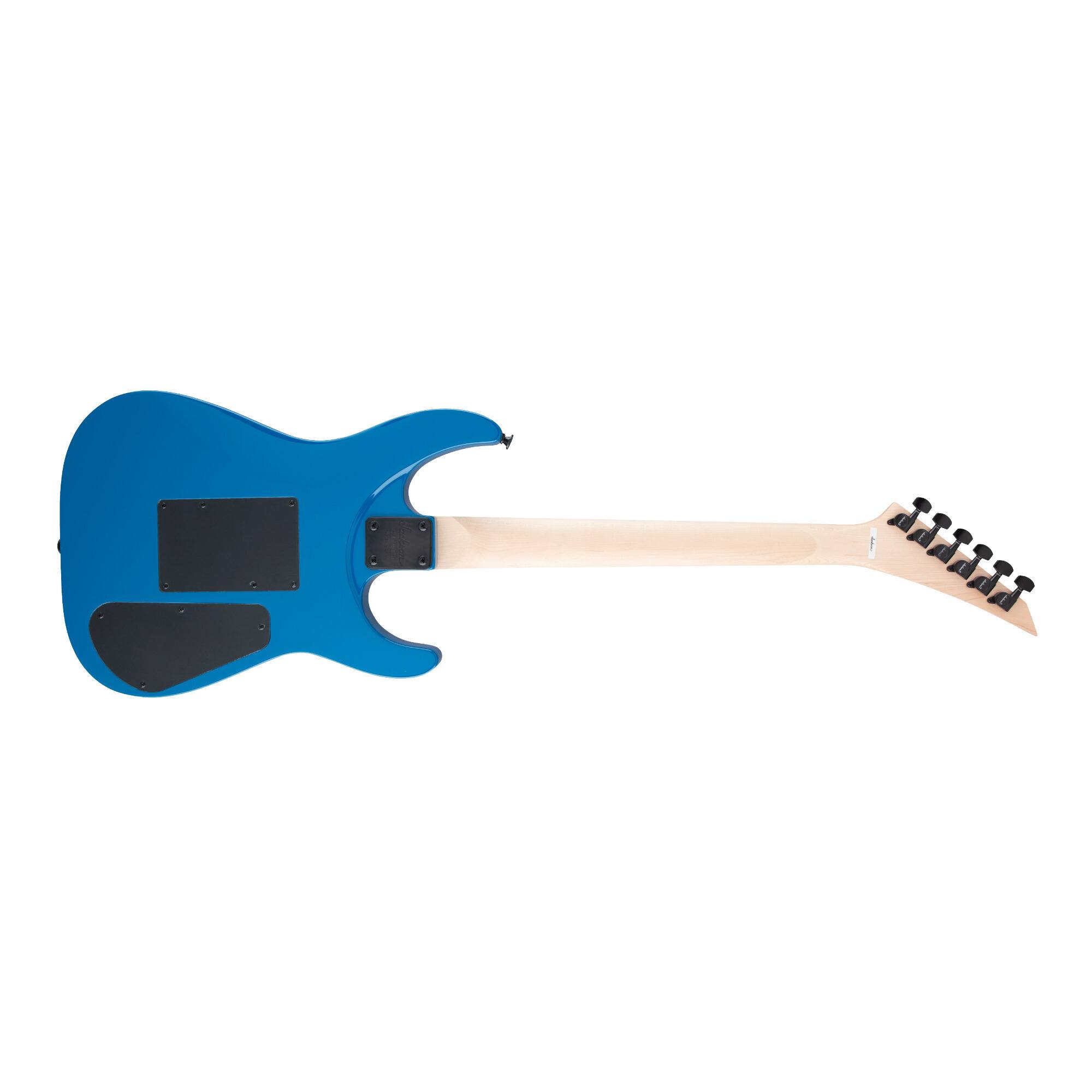 Angle. Jackson - Jackson JS Series Dinky Arch Top JS32 DKA LH, Bright Blue Electric Guitar.