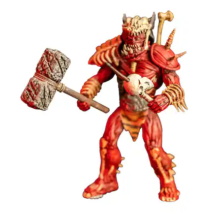 Front. Trick or Treat Studios - GWAR 5 Inch Action Figure | Jizmak Da Gusha - Red.