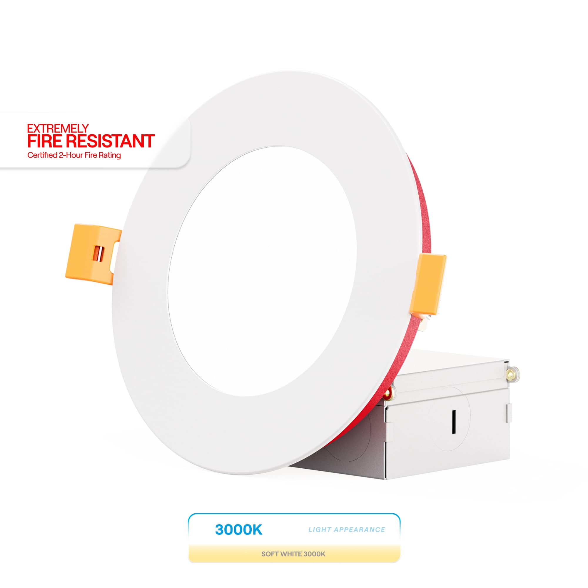 Infibrite - 4 In. Ultra-Thin Recessed LED Downlight 9W 750LM Bright Fire Rated, Wet Rated, Triac Dimmable 24-Pack - White price history on PriceWatchPro