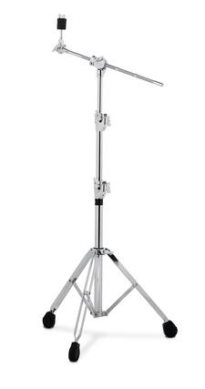 Front. Gibraltar Hardware - 9000 Series Heavy Duty Double Braced Cymbal Boom Stand with Gearless Tilter and Hideaway Boom Arm.