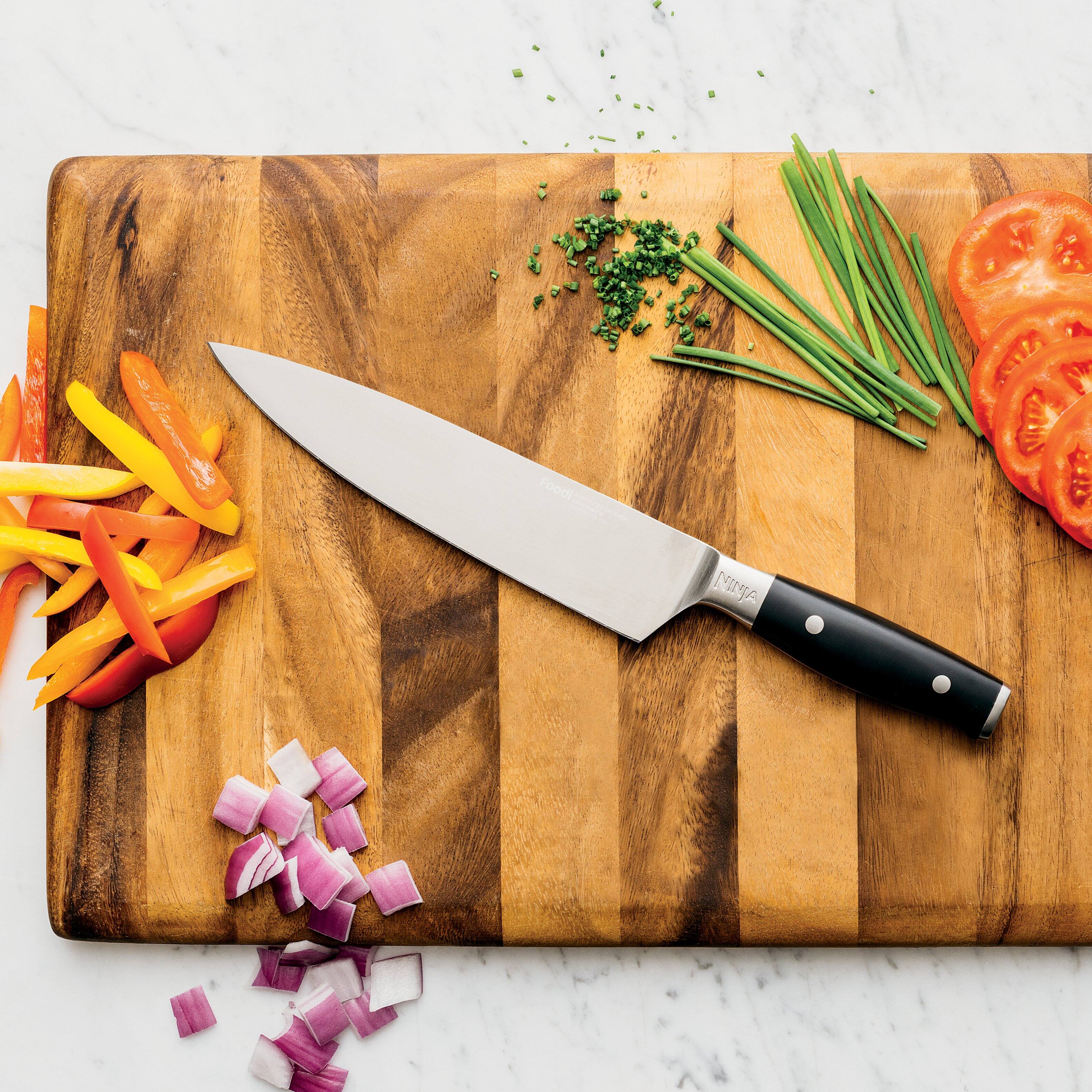 Alt View 11. Ninja - Foodi NeverDull System Premium 8” German Stainless Steel Chef Knife - Black.
