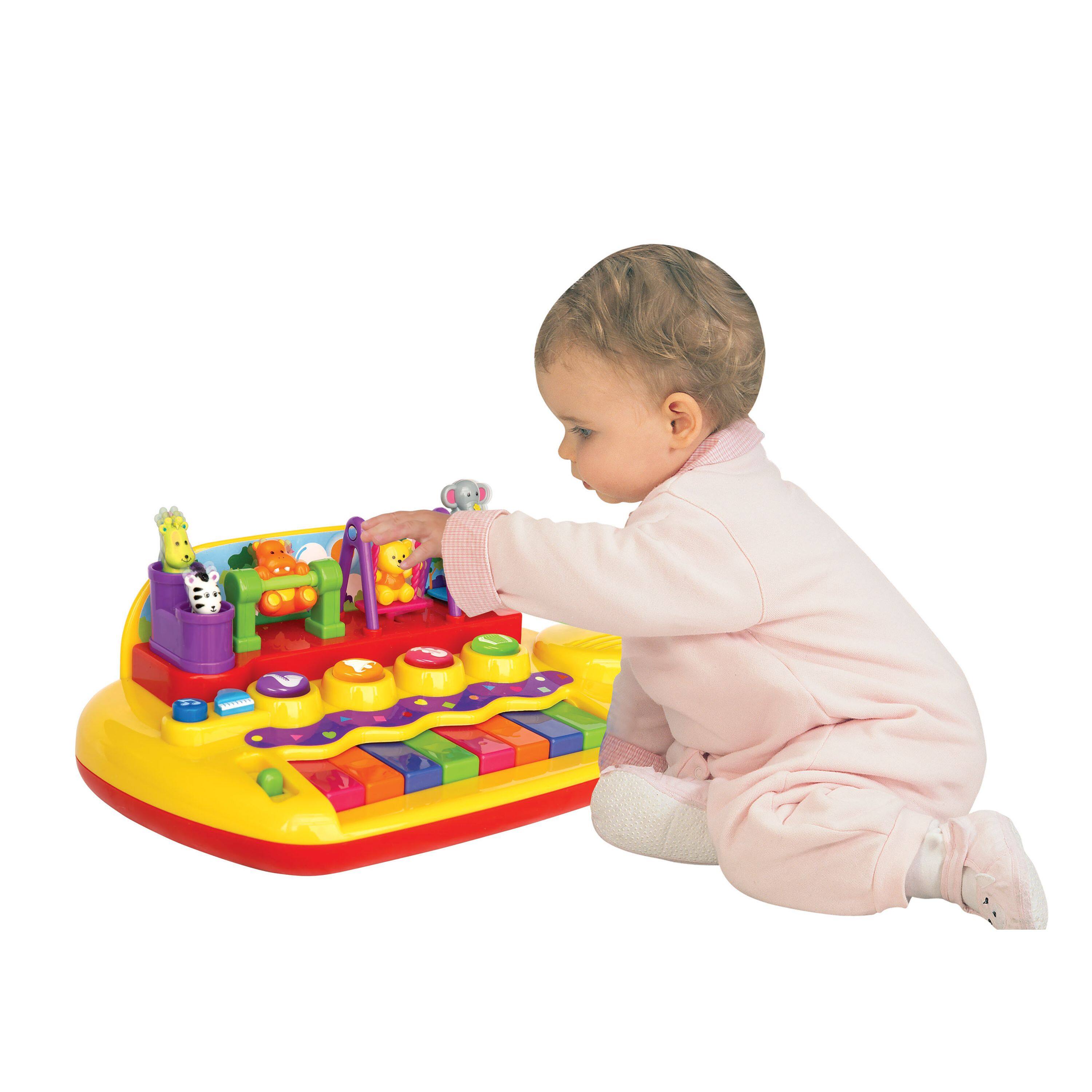 Angle. Kiddieland - Kiddieland: Playful Pals Battery Operated Piano w/Keyboard, Sounds & Dancing Animal Pals.