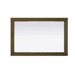 Elegant Kitchen and Bath - Noah Wooden Rectangle Mirror 24 x 36 - Hazel Oak