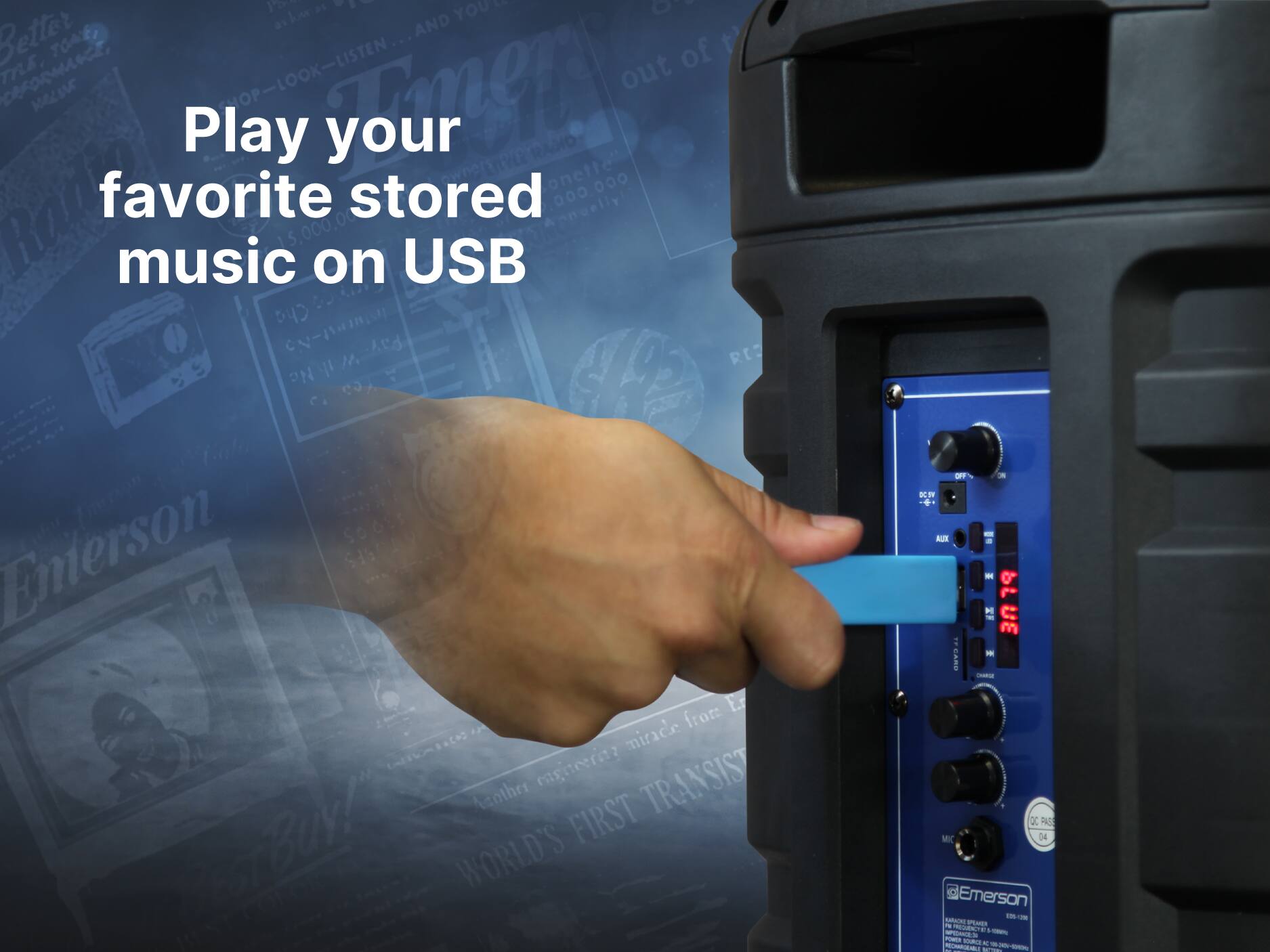 Play your favorite stored music on USB