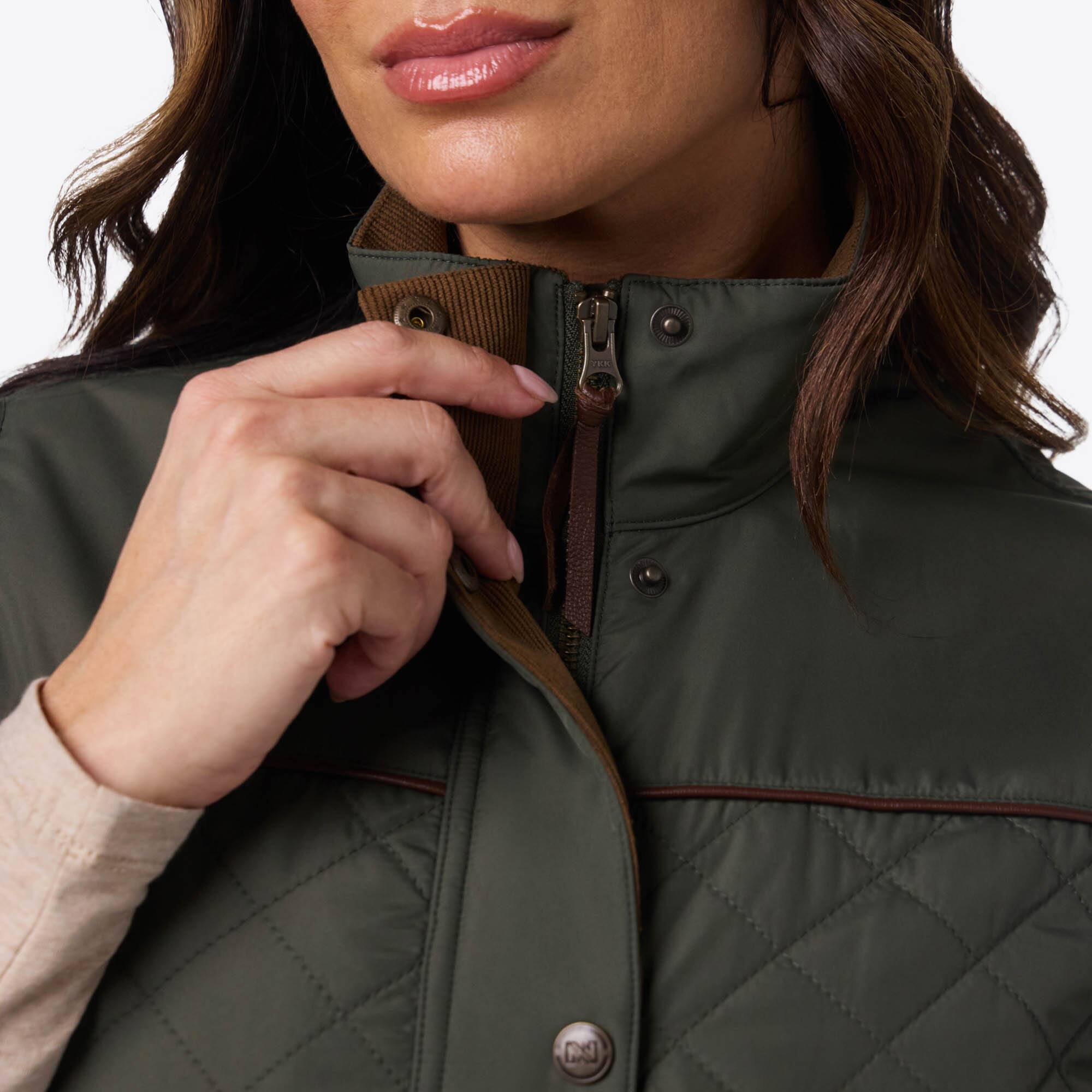 Alt View 3. Mobile Warming - Women's Duke Heated Vest - Forest Green.