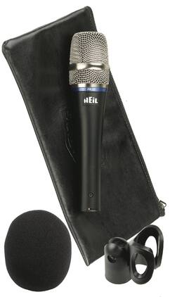 Heil Sound - Utility Dynamic Cardioid Handheld Microphone with Mic Clip & Windscreen
