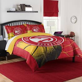 Sweet Home Collection - NBA Atlanta Hawks Comforter & Pillow Sham Set- Full/Queen - Multicolored