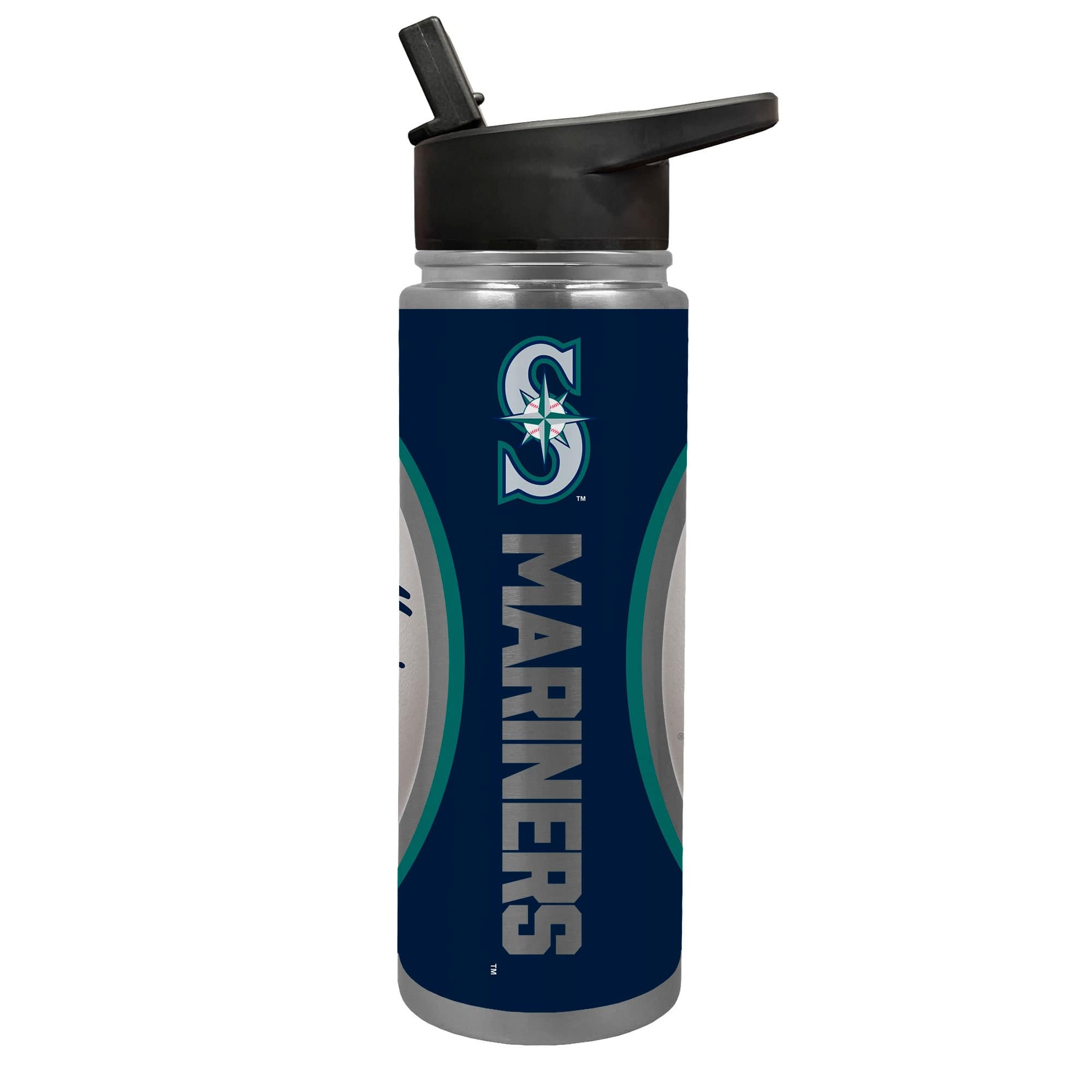 Great American Products - Seattle Mariners 24oz. Jr. Thirst Game Ball Hydration Bottle - White