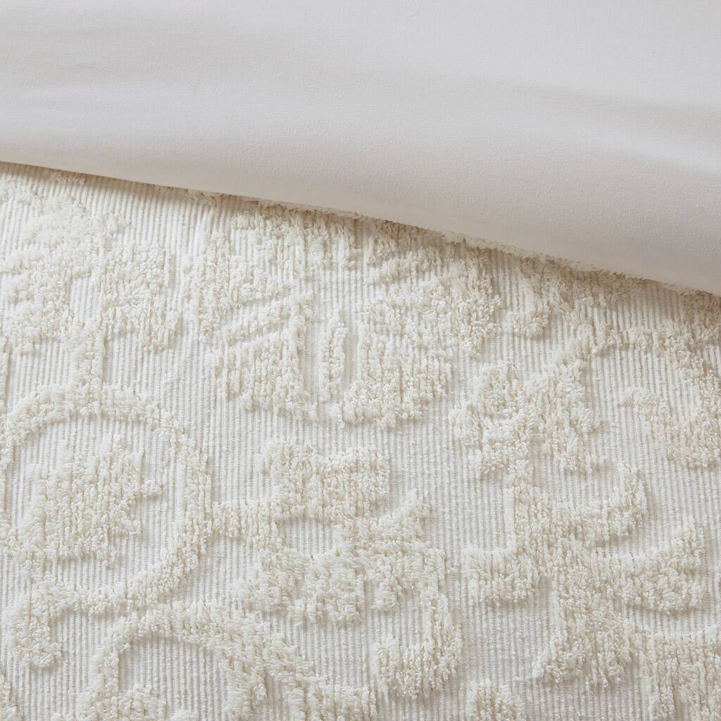 Alt View 5. Gracie Mills - Gracie Mills Toulon 3 Piece Tufted Woven Comforter Set - Ivory.