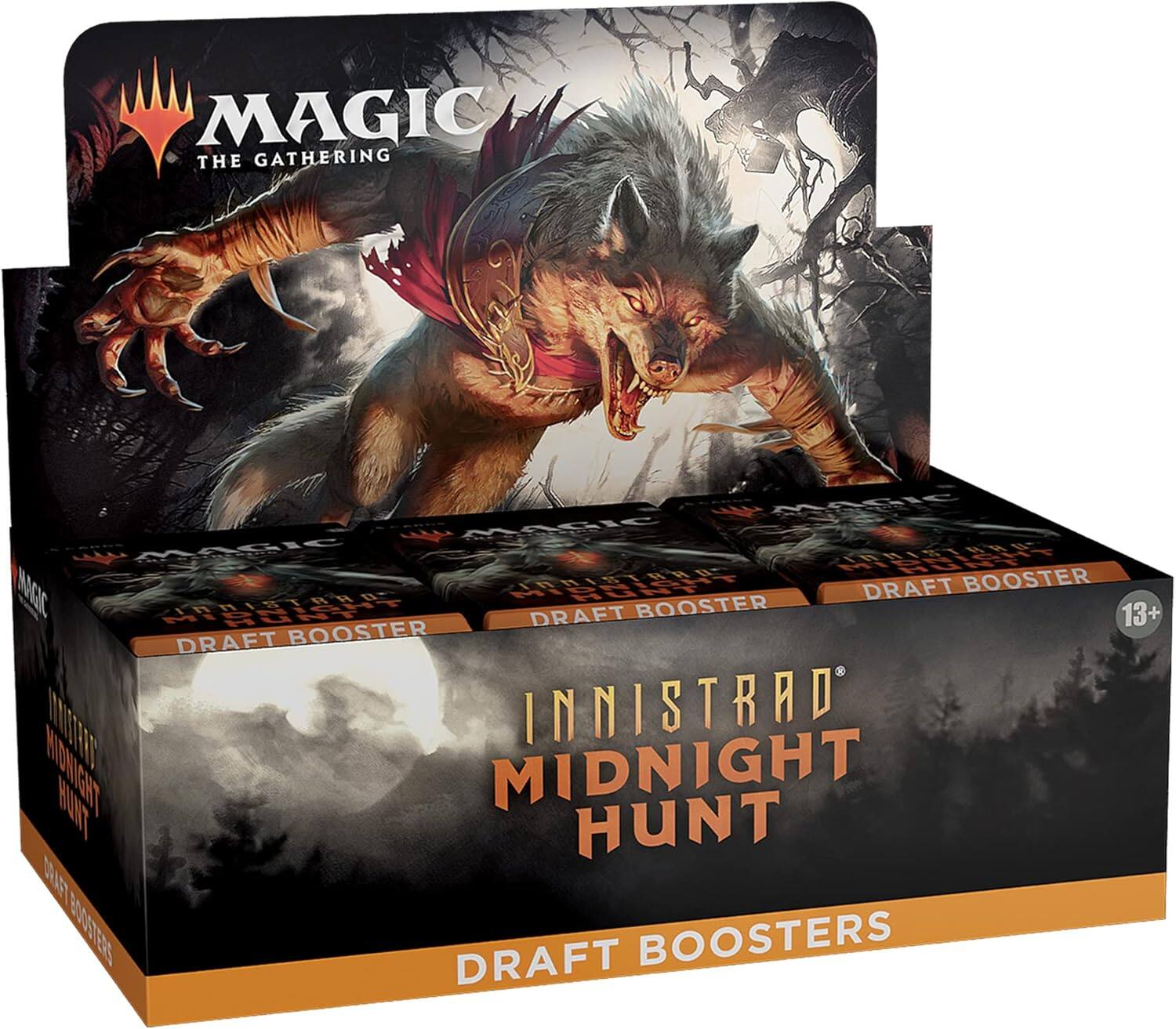 MAGIC THE GATHERING  
INNISTRAD MIDNIGHT HUNT  
DRAFT BOOSTER  
13+ DRAFT BOOSTERS