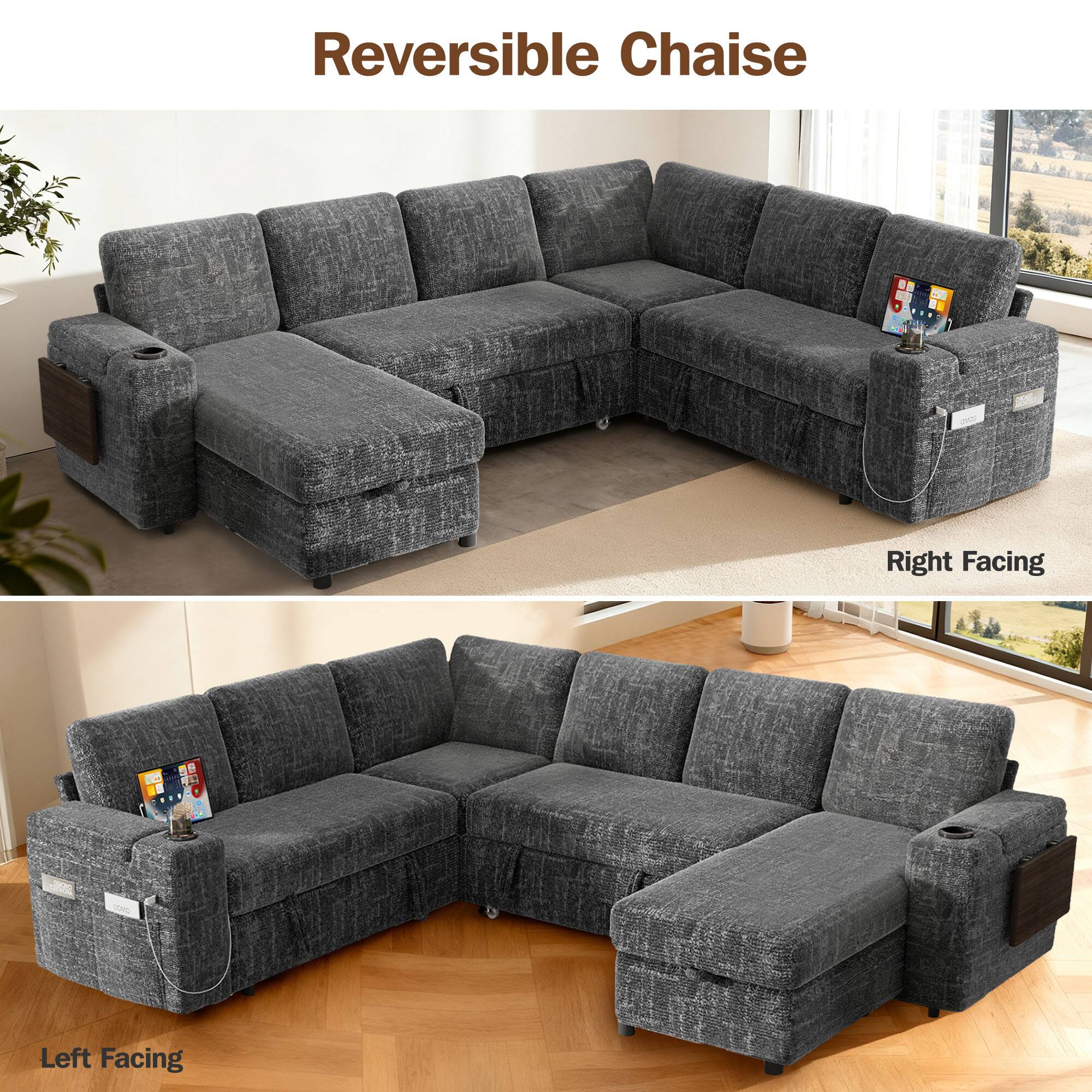 Reversible Chaise

Right Facing

Left Facing