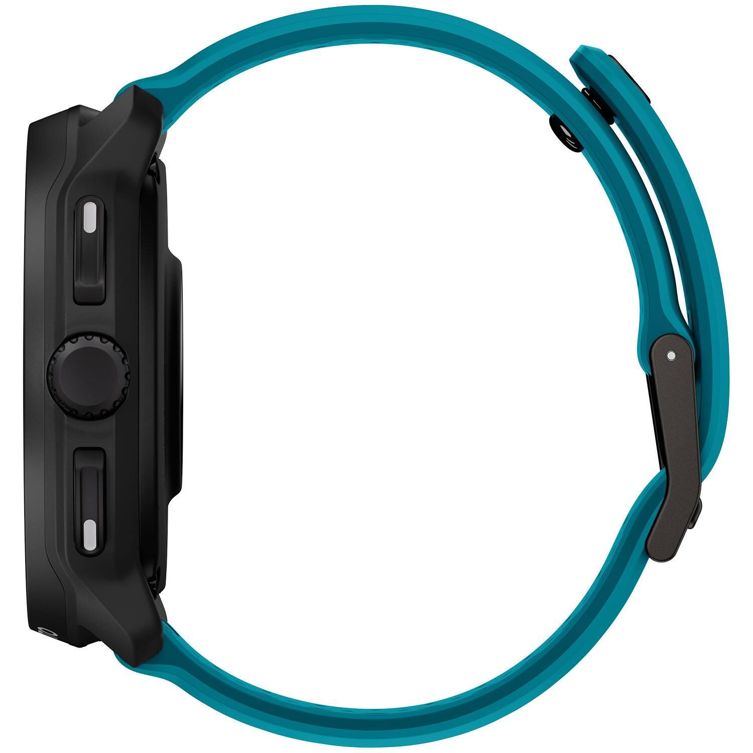 Left. SUUNTO - Suunto Race 2 GPS Sports Watch with AMOLED Touchscreen, Heart Rate and Fitness Tracker - Wave blue - Wave Blue.