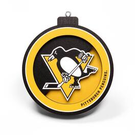 YouTheFan - Pittsburgh Penguins 3D Logo Series Ornament - Multicolor