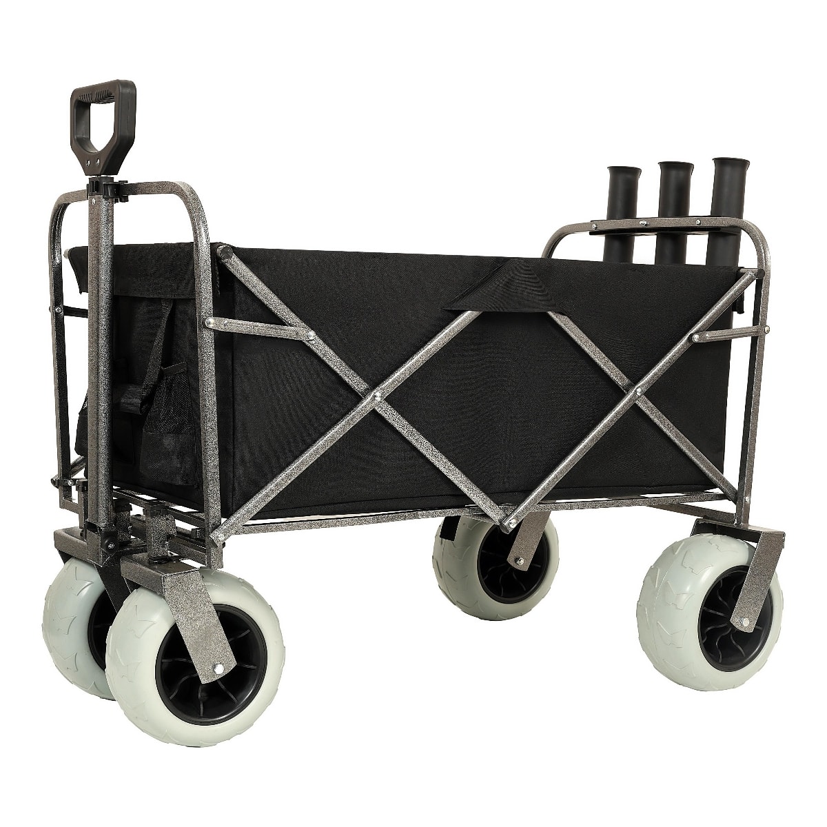 Loheer - Fishing Cart with Rod Holders, Beach Wagon for Sand, Five Hundred Pound Capacity Utility Wagon