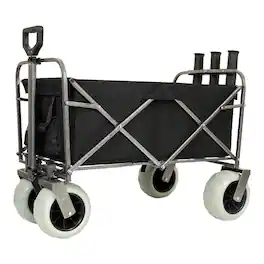 Loheer - Fishing Cart with Rod Holders, Beach Wagon for Sand, Five Hundred Pound Capacity Utility Wagon