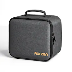 Front. Aurzen - Aurzen Projector Carrying Case, Portable Travel Bag with Accessory Pockets, Compatible with Aurzen D1/D1 Pro, TMY, Epson - Black.
