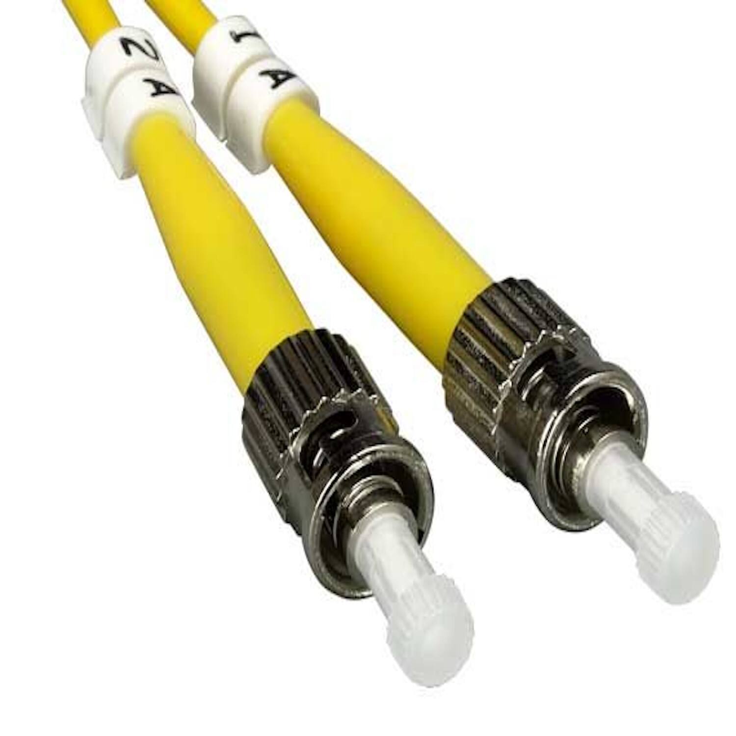 Left. Sanoxy - 10m ST/SC Duplex 9/125 Single Mode Fiber Optic Cable - Multi.