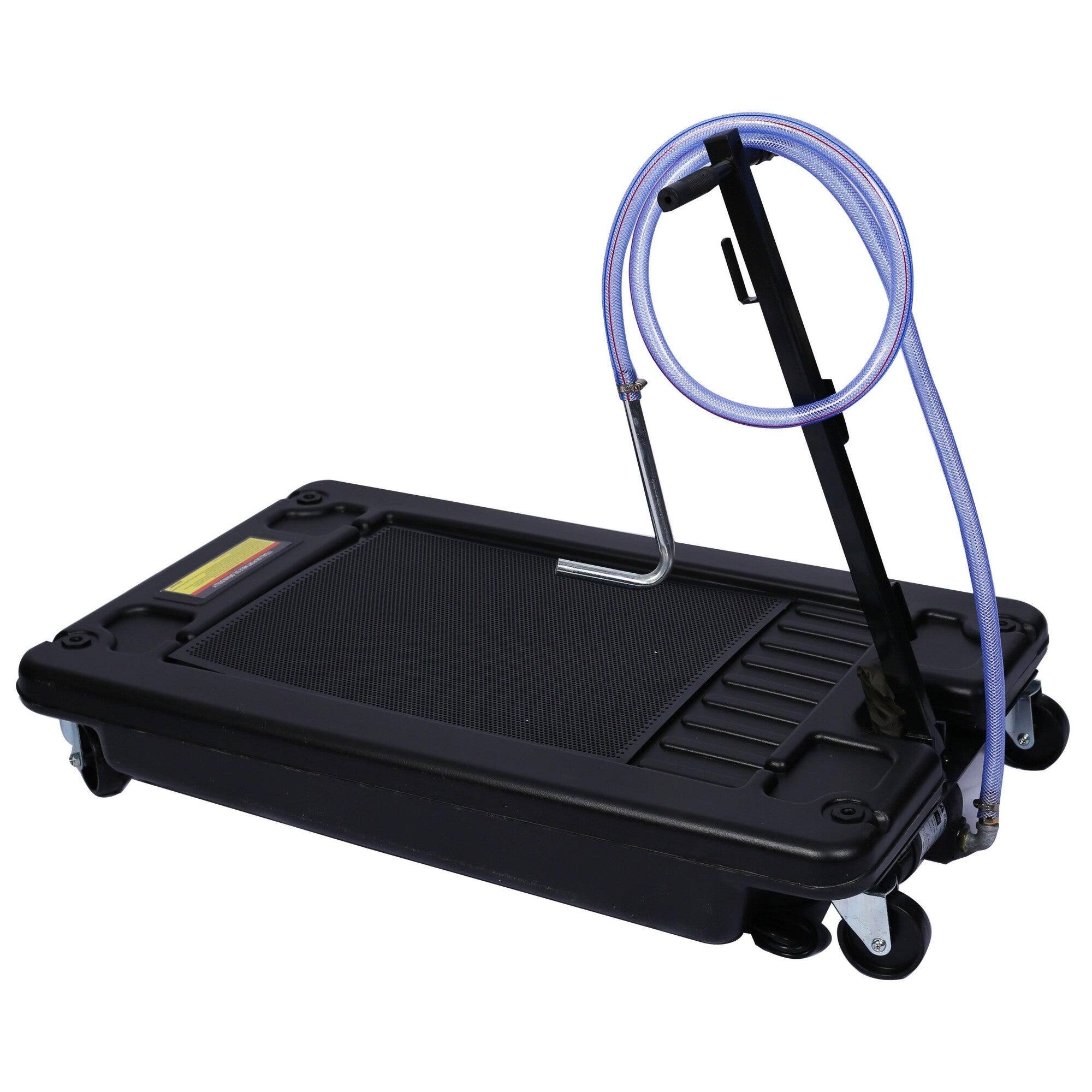 Alt View 1. Boyel Living - 17 Gal. Low-Profile Oil Drain with Electric Pump - Black.