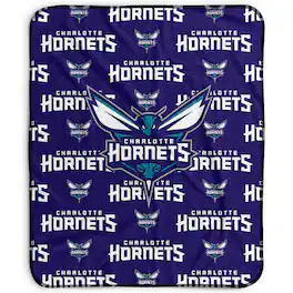 Pegasus - Charlotte Hornets 50" x 60" Repeat Wordmark Fleece Blanket - Multicolor