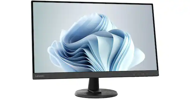 Front. Lenovo - Lenovo D27-40 27" Monitors 1HDMI 1VGA 0USB 250nits 75Hz VA .5 ms - Black.