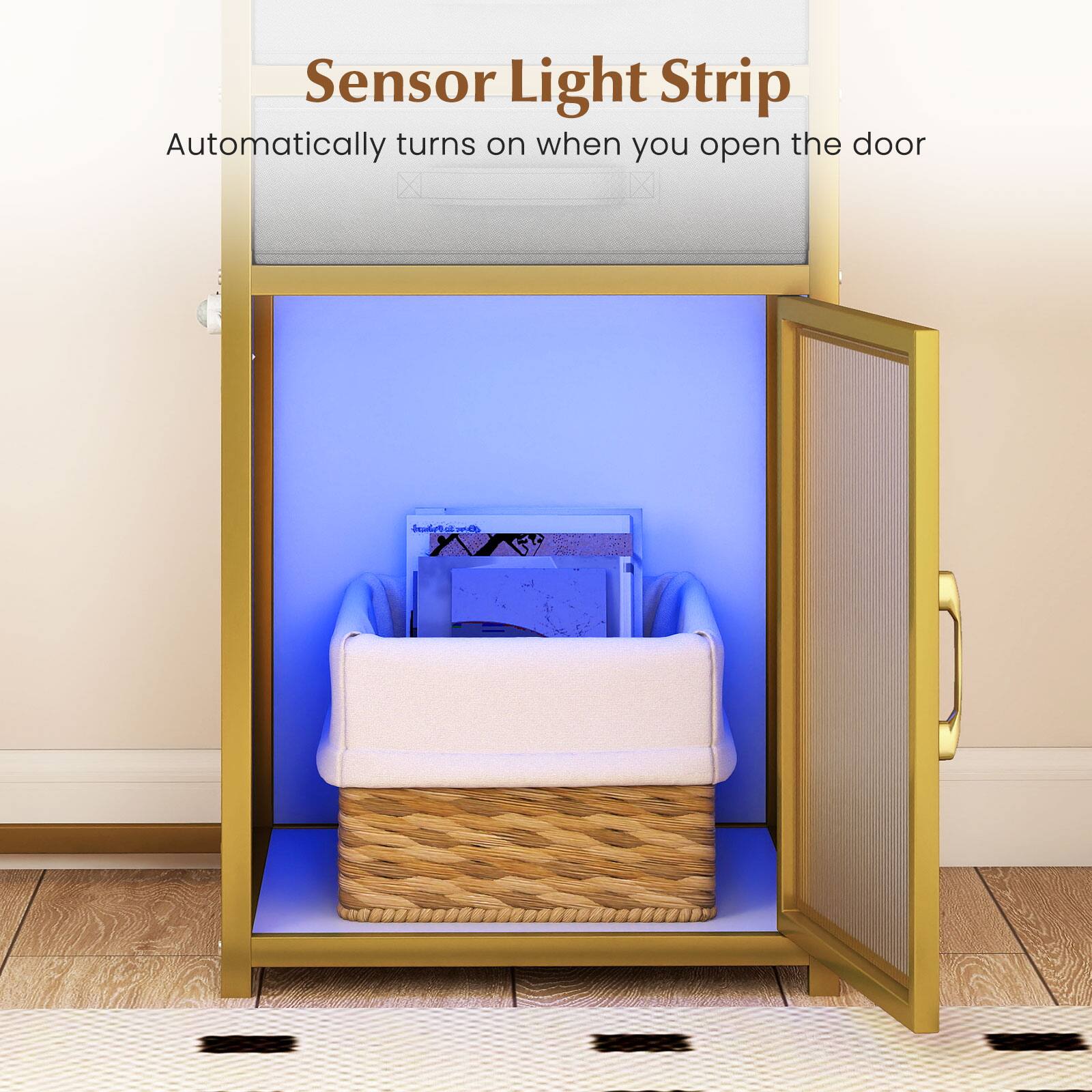 Sensor Light Strip  
Automatically turns on when you open the door