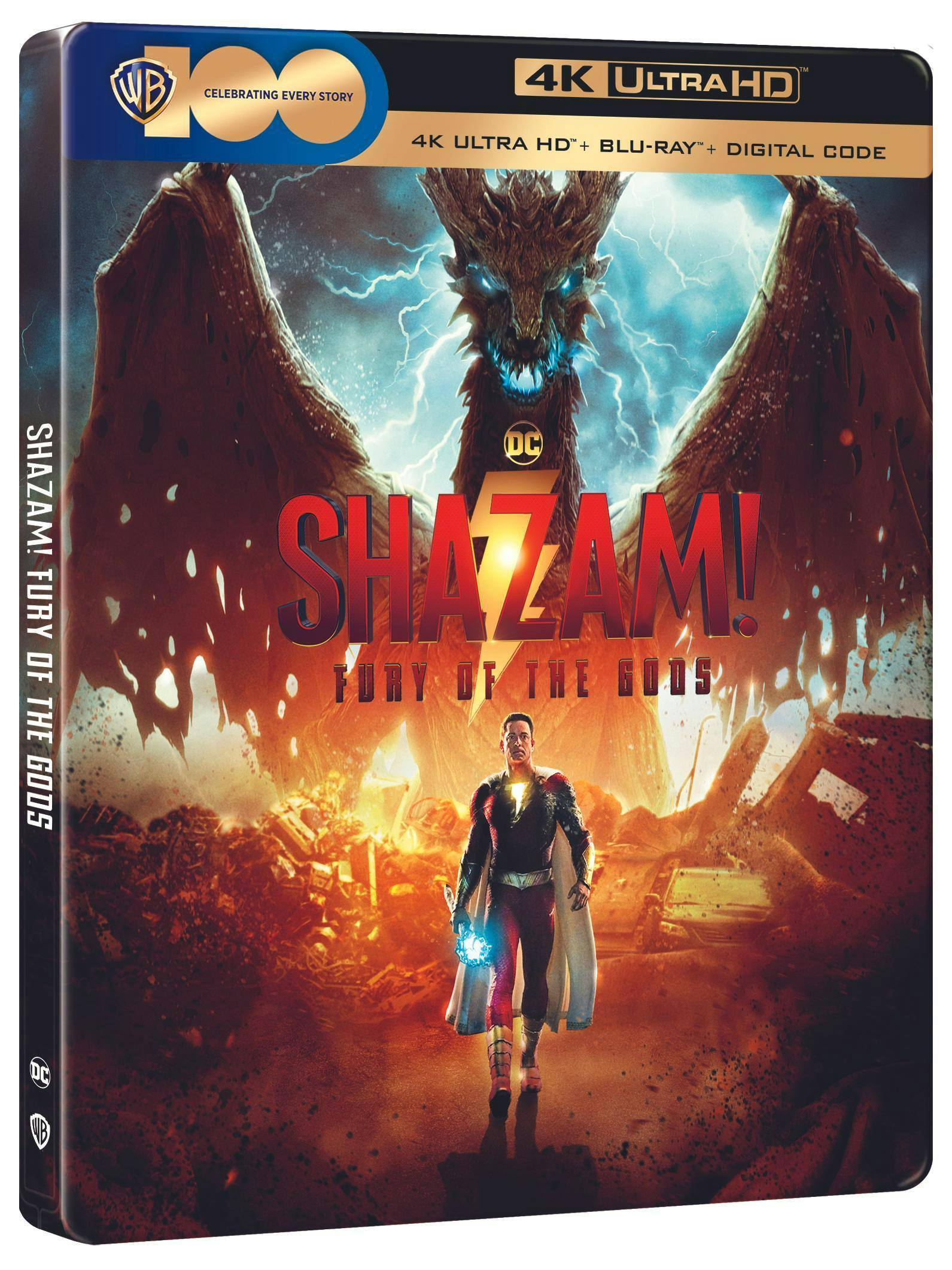 Angle. Shazam! Fury of the Gods (Limited Edition Steelbook 4K Ultra HD + Blu-ray) [UHD].