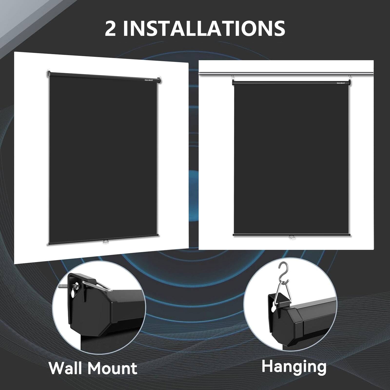 2 INSTALLATIONS Wall Mount Hanging