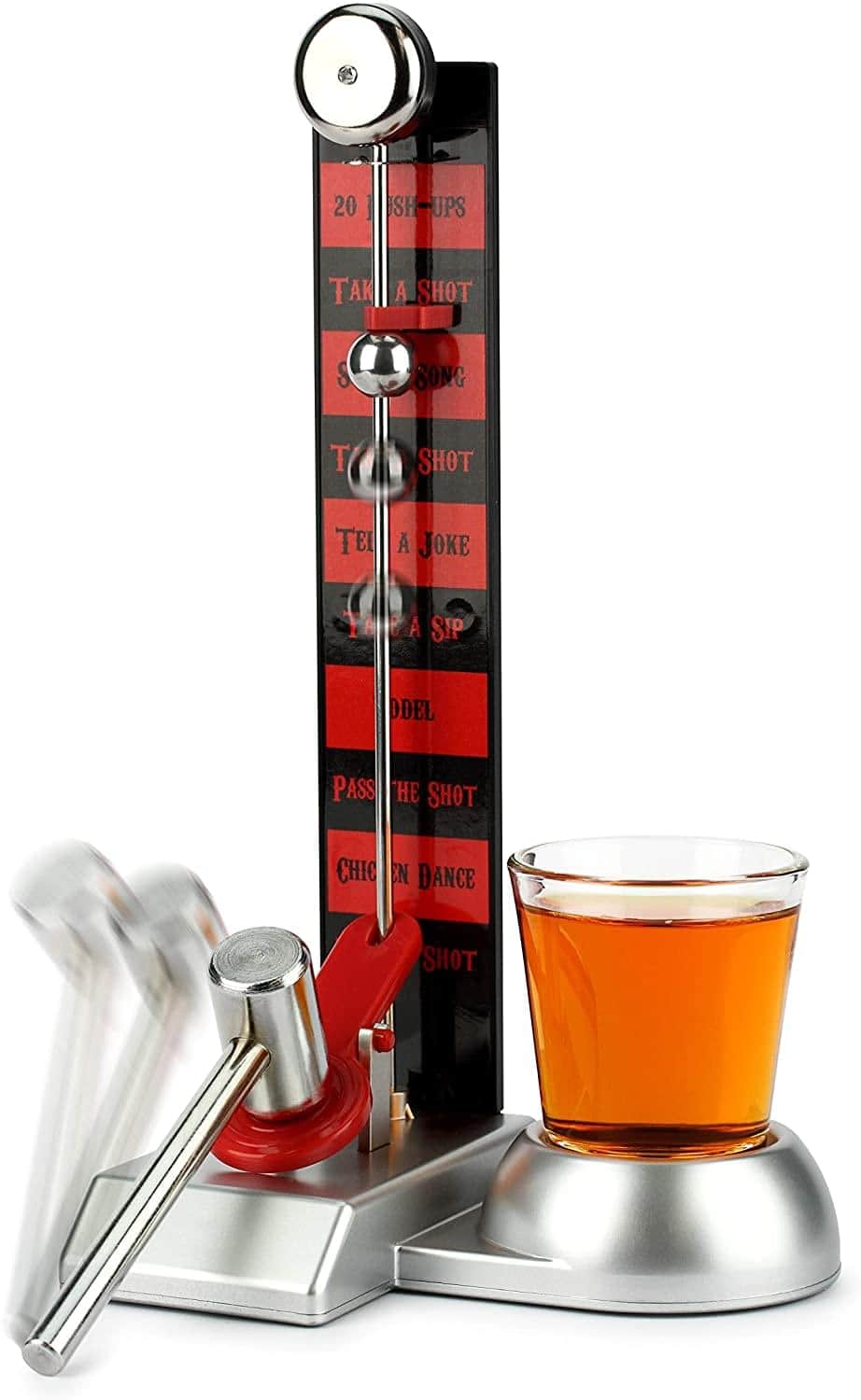 UT Brands - Hammer Shot | Adult Party Drinking Game | Includes 2oz Shot Glass - Red