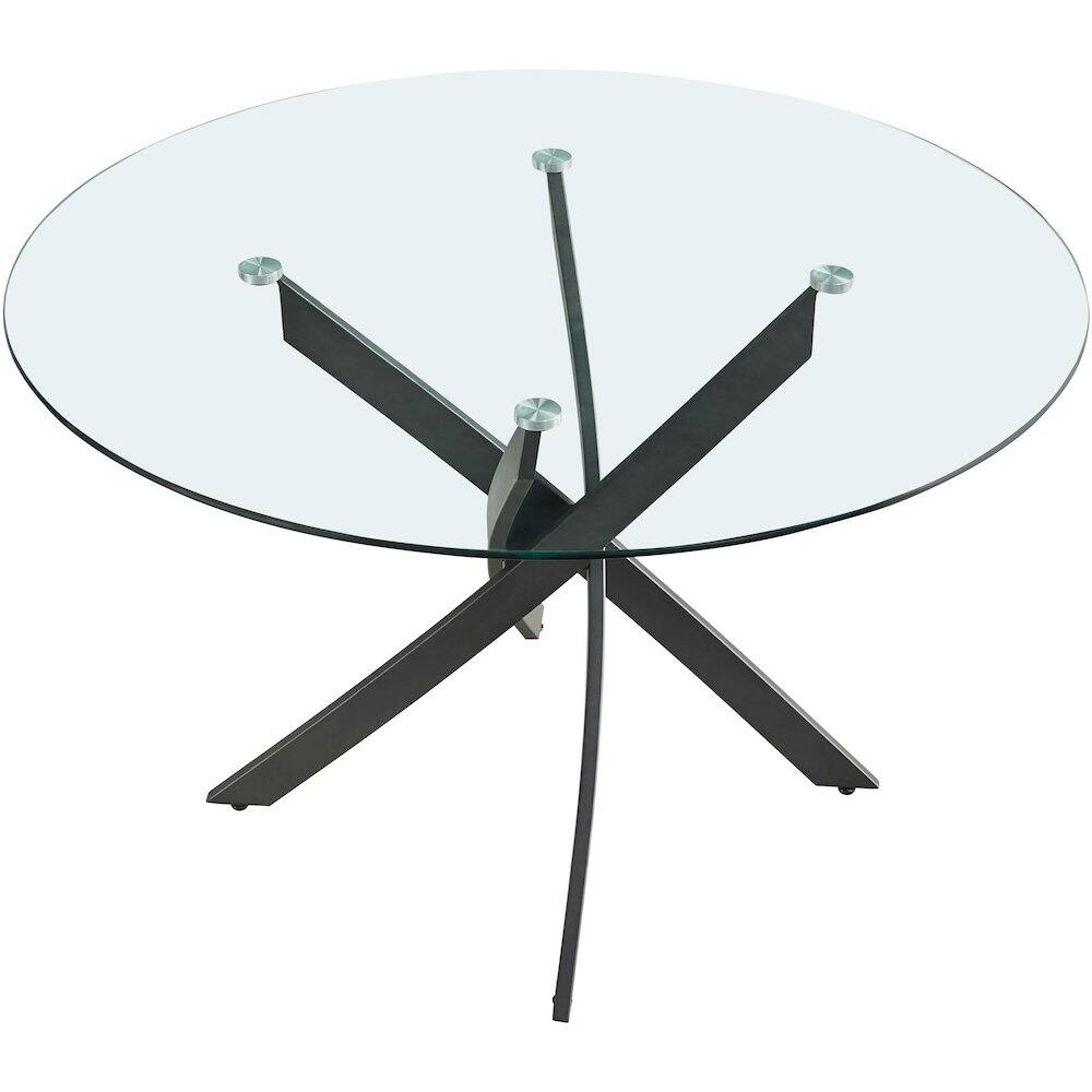 Alt View 1. Meridian Furniture - Xander Matte Black Dining Table - Black.