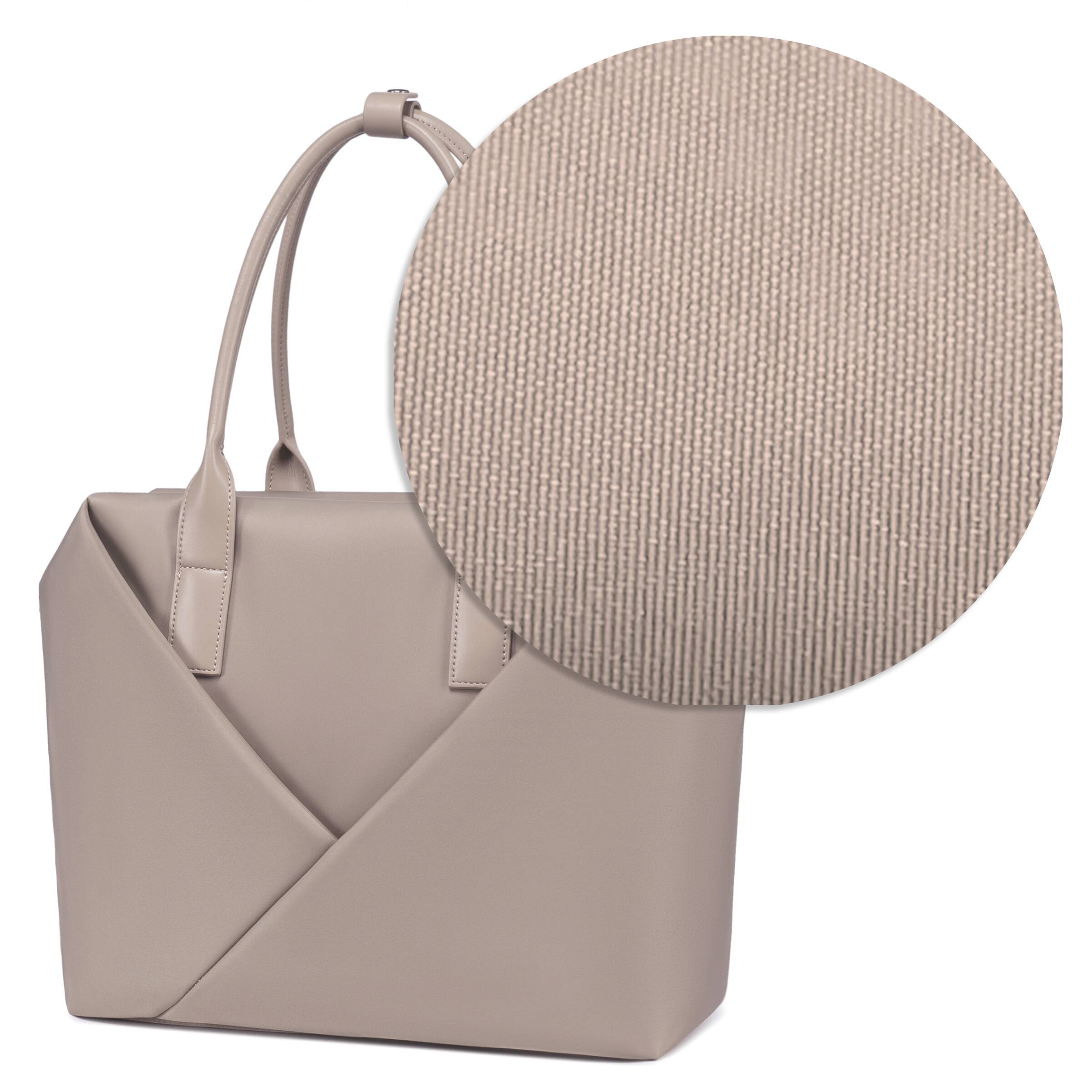 Angle. Lux & Nyx - Lux & Nyx - Origami 15" Laptop Tote - Champagne Taupe - Champagne Taupe.