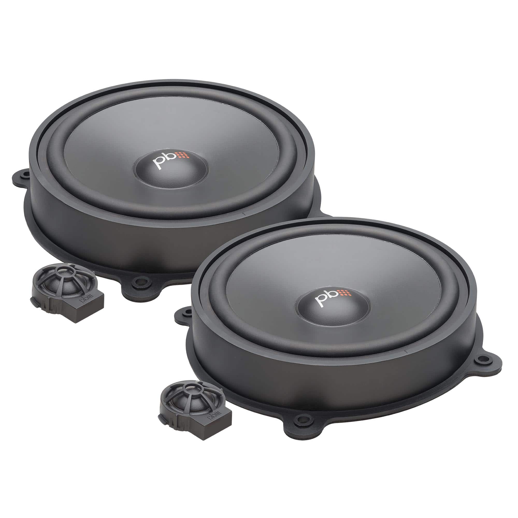 Powerbass - OE8C-T3Y TESLA OEM Replacement 8" Component System - Black/Gray