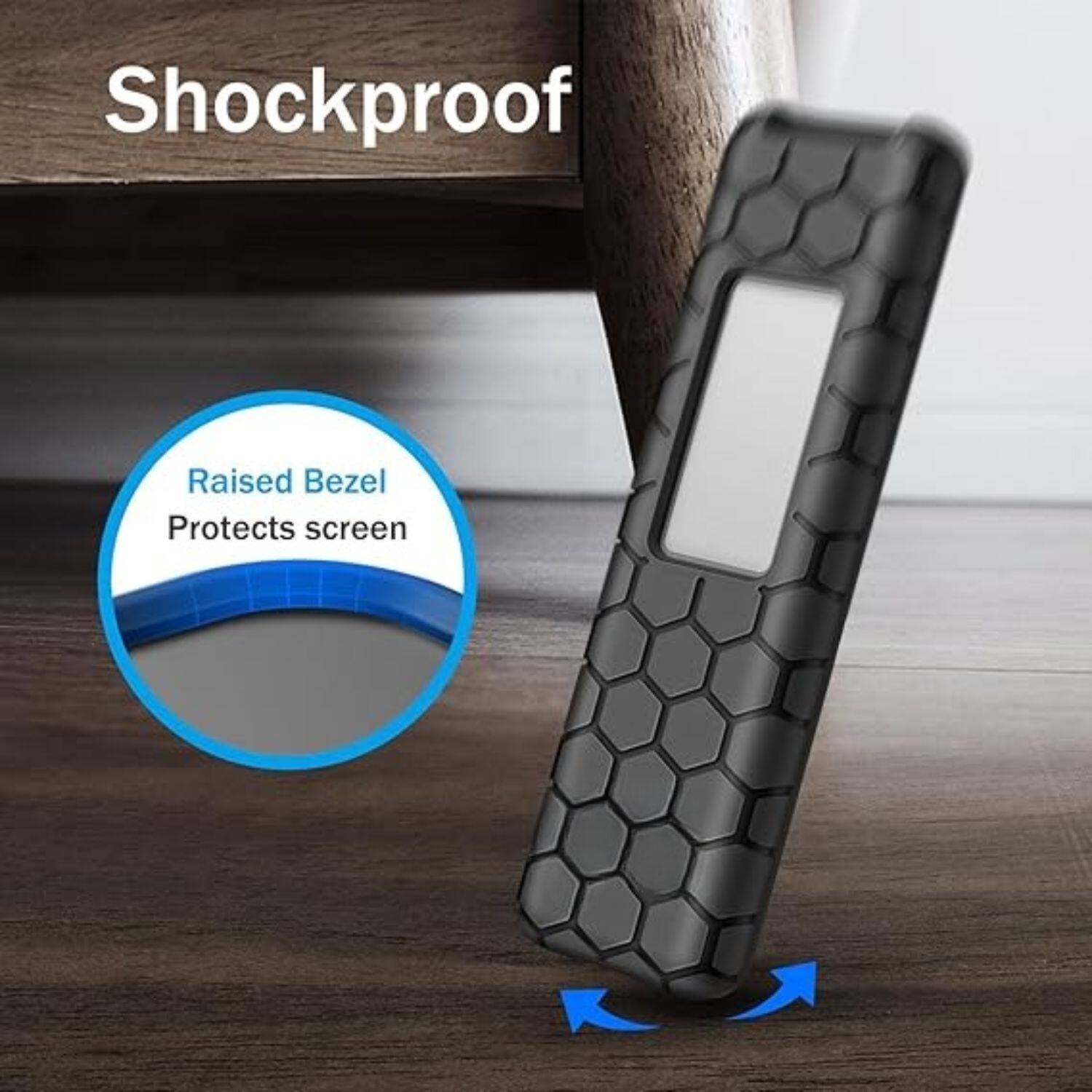 Shockproof

Raised Bezel Protects screen