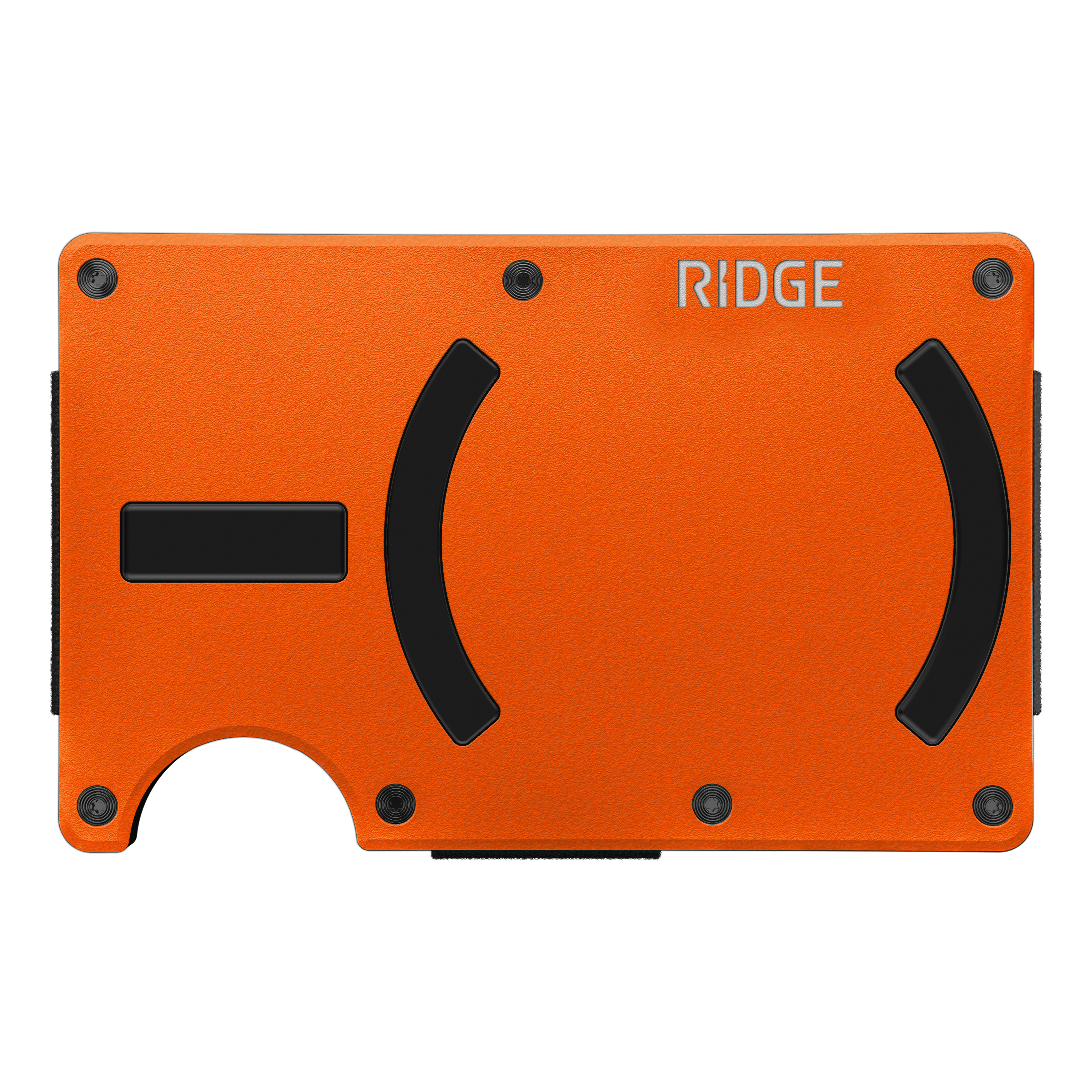 Front. The Ridge Wallet - MAGSAFE WALLET - Basecamp Orange.