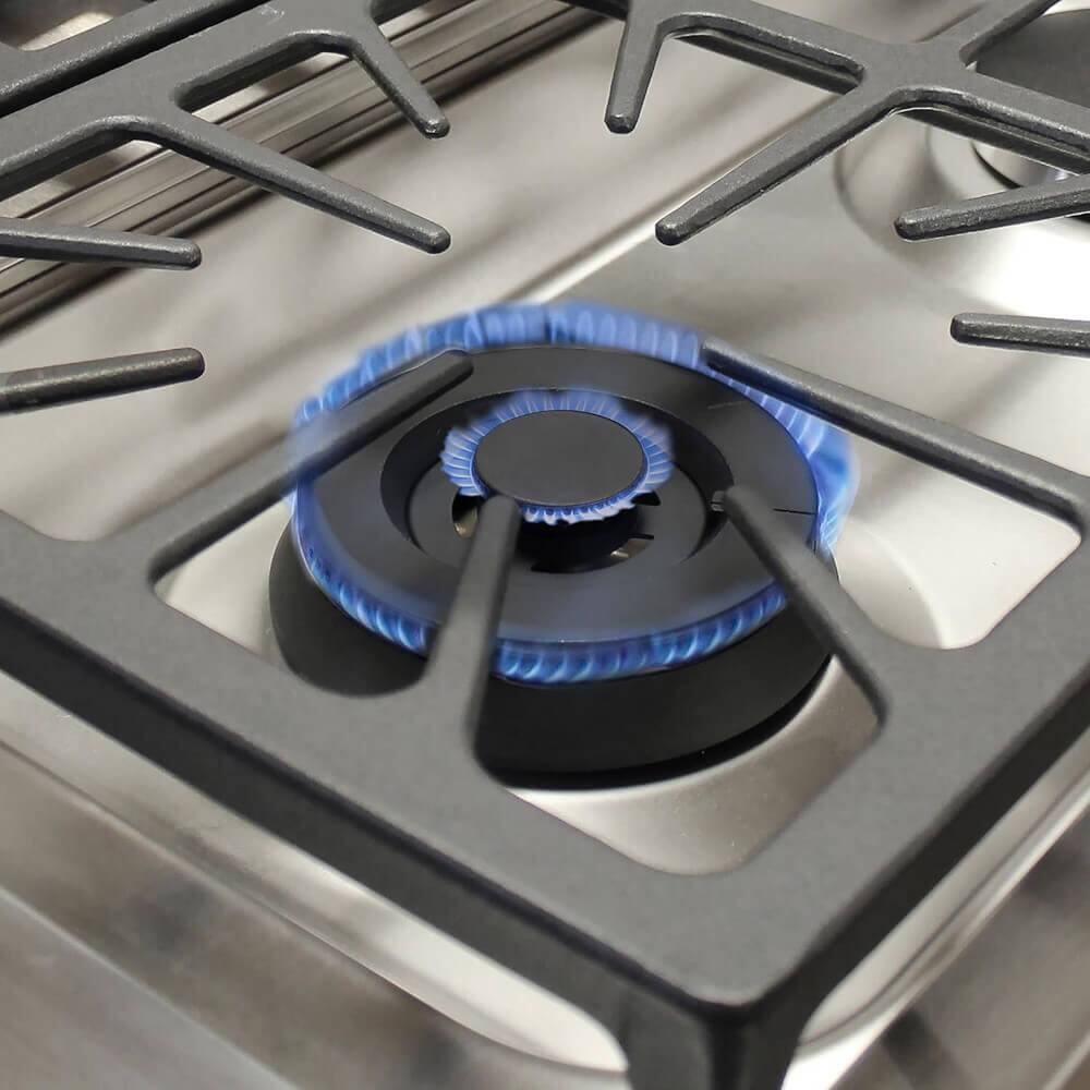 Alt View 1. Avanti - 4.2 Cu. Ft. Stainless Freestanding Gas Range - Stainless Steel.