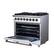 Alt View 8. Forno Appliances - Massimo 5.36 Cu. Ft. Freestanding Dual Fuel True Convection Range with Air Fryer Basket - White.