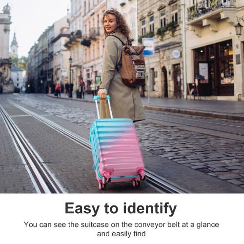 Easy to identify  
You can see the suitcase on the conveyor belt at a glance and easily find it.