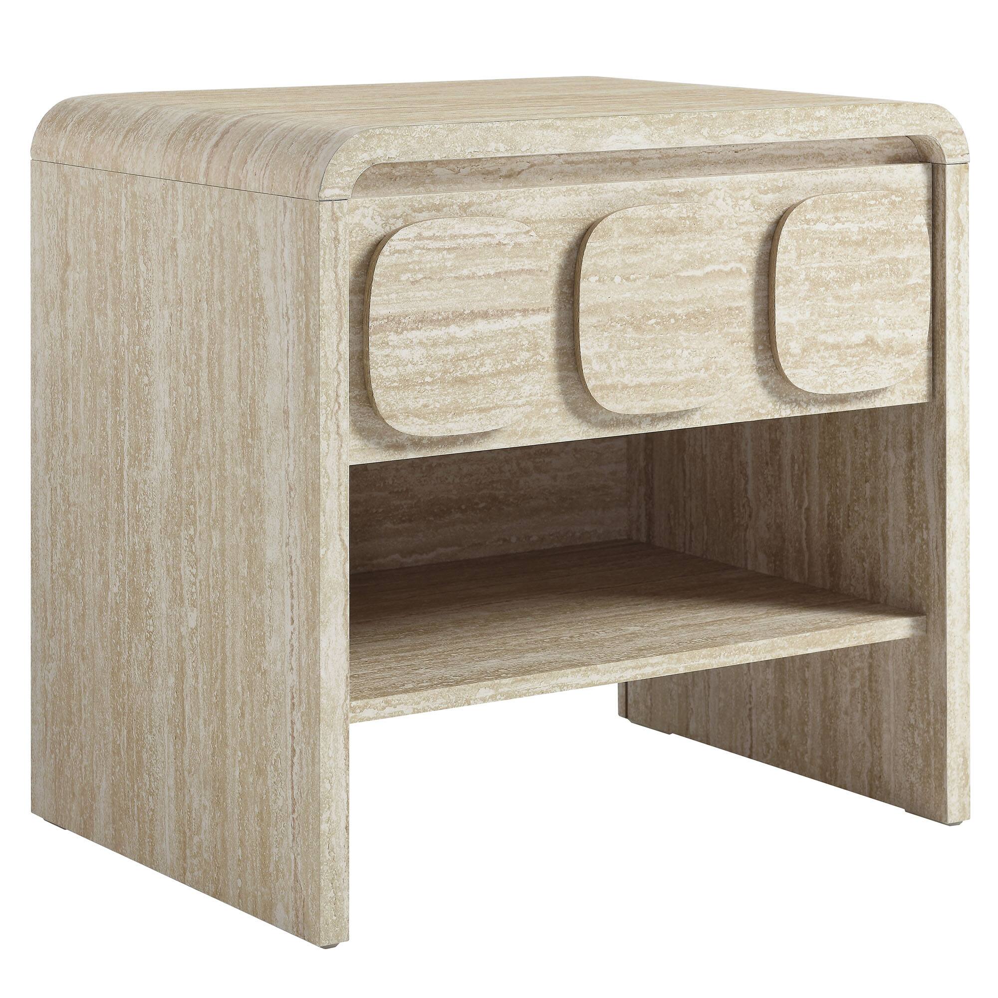Angle. Modway - Toscana 1-Drawer Nightstand by Modway - Travertine.