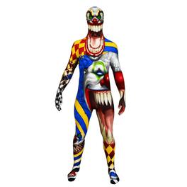 Loftus International - Monster Clown Adult Costume Morphsuit | Medium - Multi-Colored