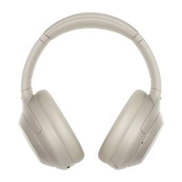 Sony - WH-1000XM4 Wireless Noise Canceling Over-Ear Headphones (Silver) Bundle - White