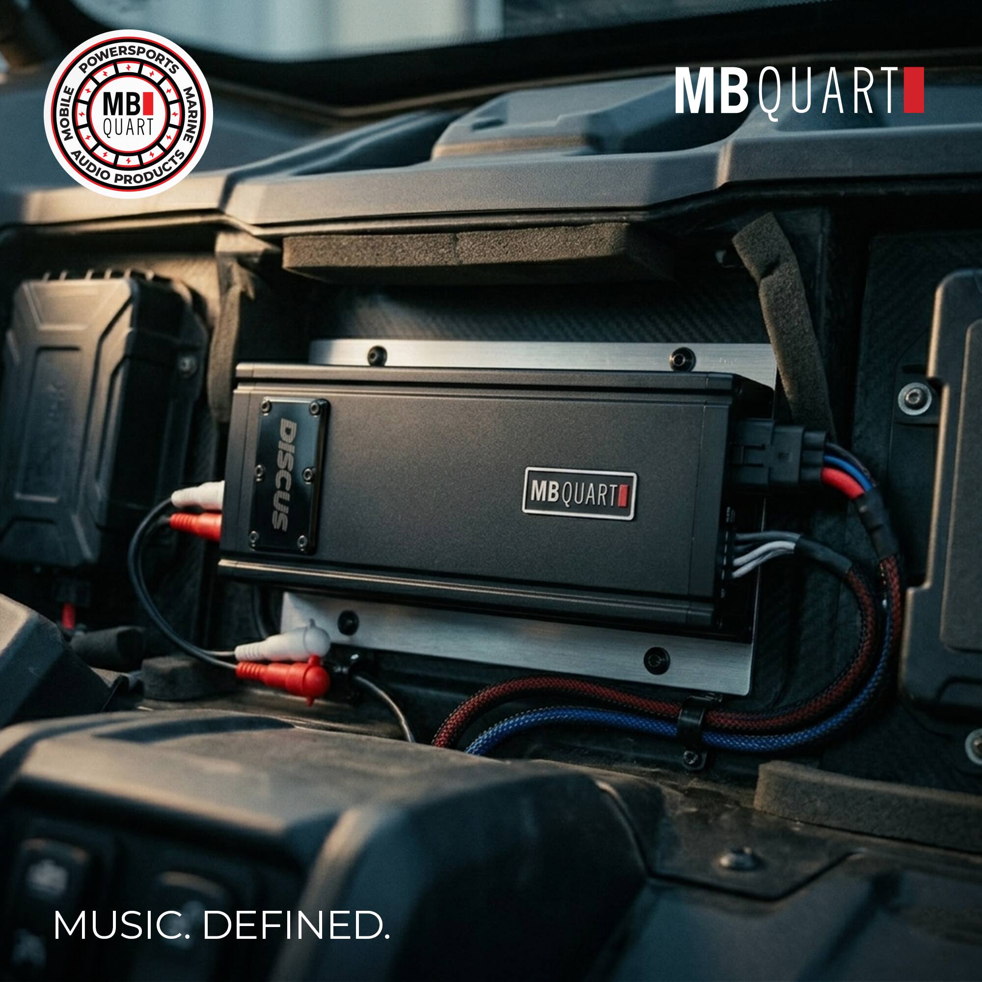 POWERSPORTS MOBILE MARINE AUDIO PRODUCTS MBQUART DISCUS MBQUART MUSIC. DEFINED.