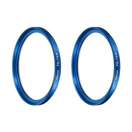 Unique Bargains - 49mm Ultra Slim Lens Filter 2pcs, Multi Coating Aluminum Circular Screw-in Protection for Photography