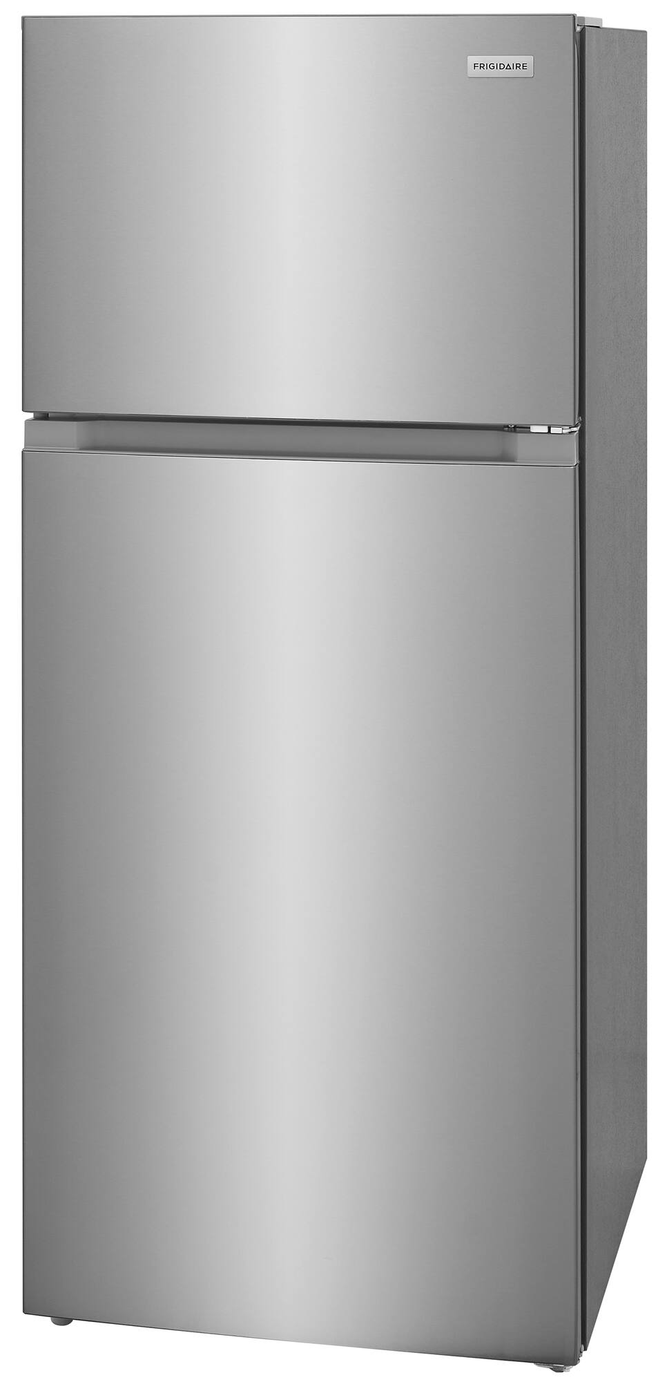 Angle. Frigidaire - 16.0 Cu. Ft. Garage Ready Top Freezer Refrigerator - Stainless Steel.