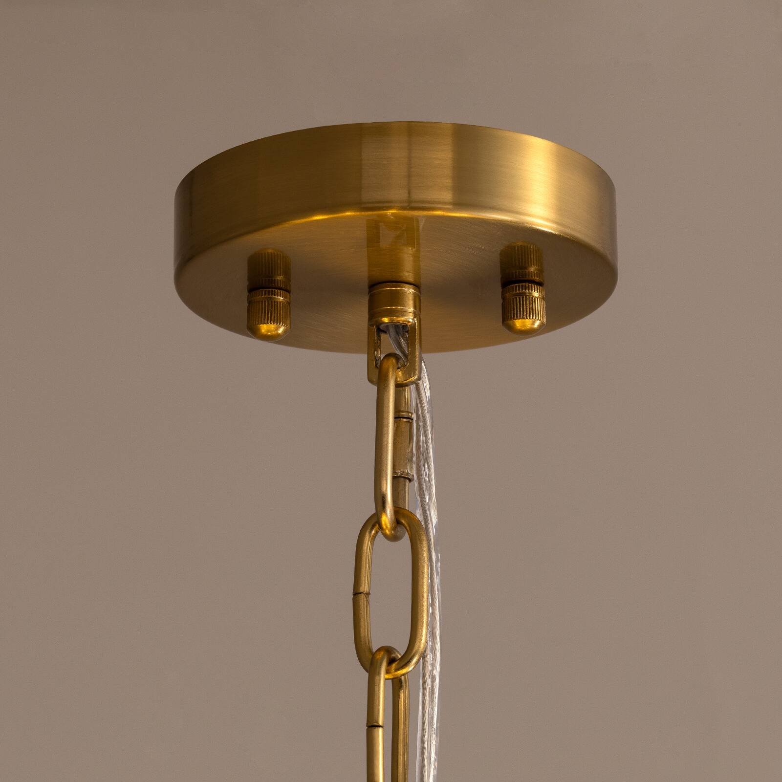 Alt View 8. Siljoy - 19.7-In Gold Alabaster Chandelier, 8-Light E12 Modern Luxury Pendant Light for Dining Room Kitchen Island - Gold.